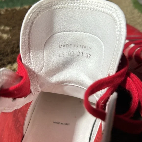 Dior Red and White Sneakers - Picture 6 of 6